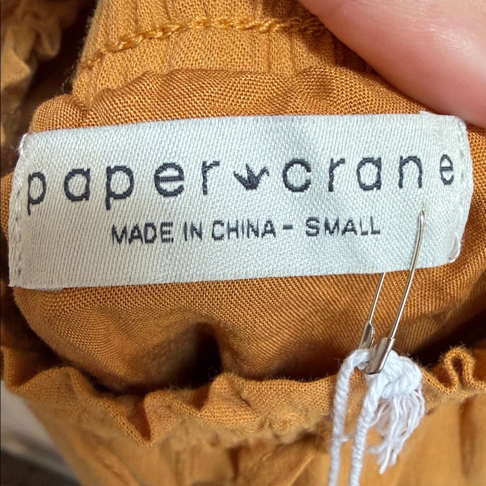 Paper Crane Mustard Maxi Skirt - Picture 4 of 5